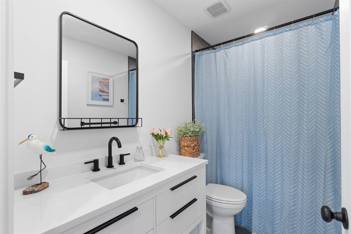 Small Serenity 4's Guest Bathroom 2 with Shower/Tub combo