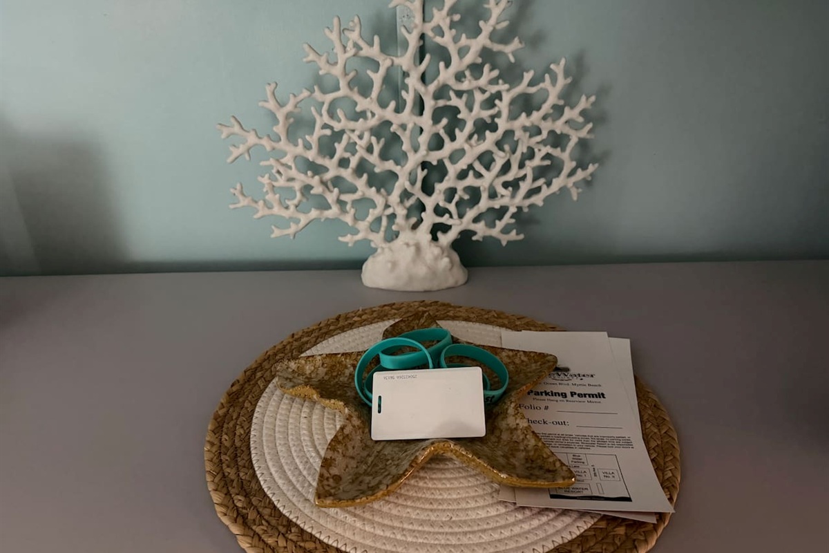 Key Card, wristbands, and parking passes!