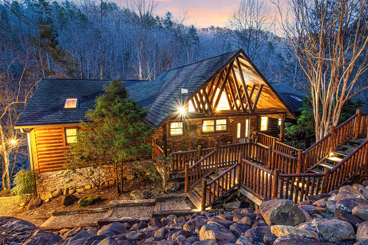 Nestled down in the sweet river valley, this lodge is a special and secluded get away.