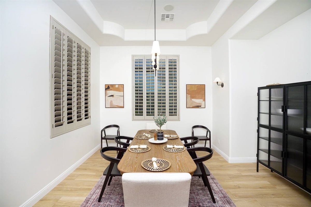 Formal dining room for those special dinners with family or friends.