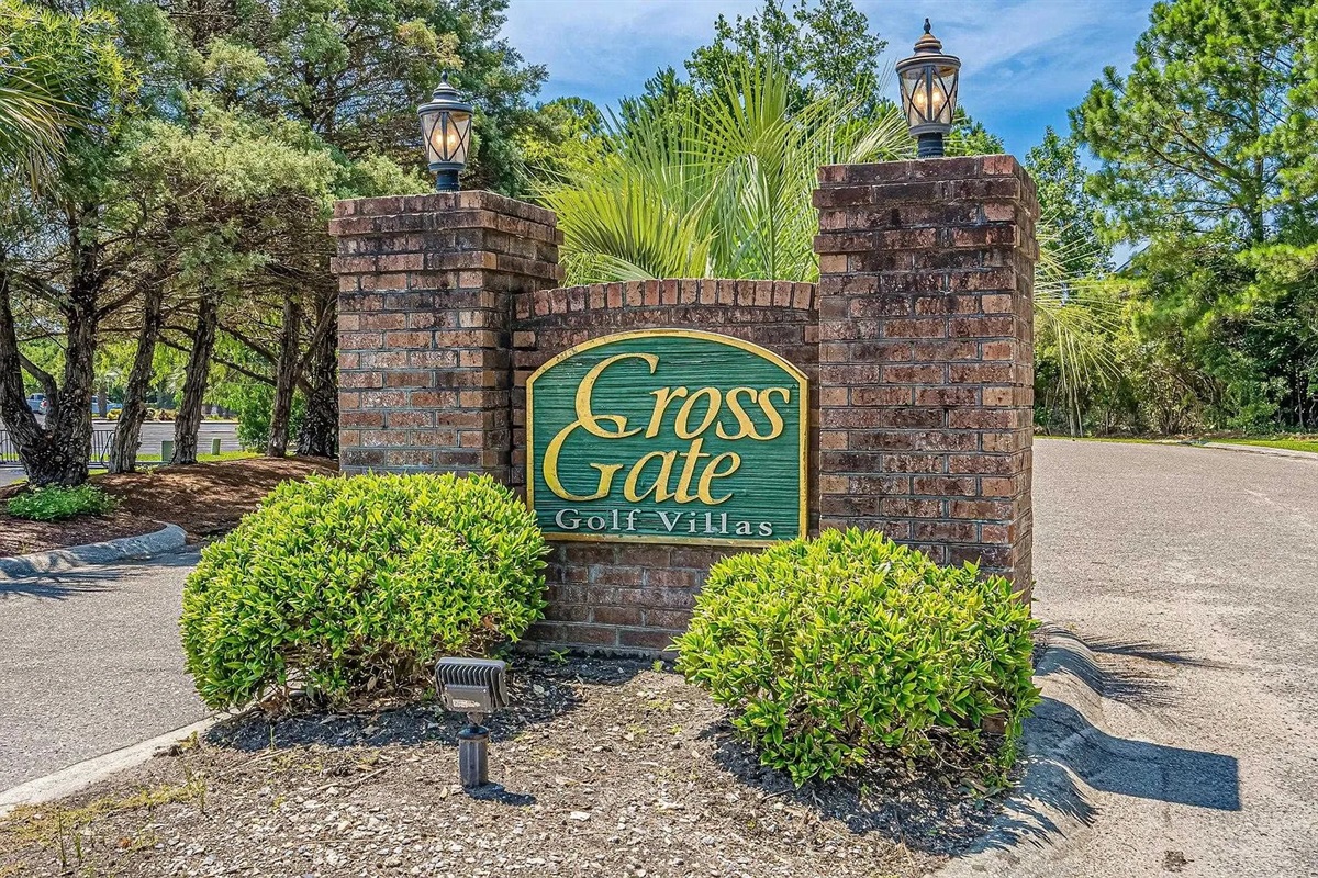 Cross Gate Community Entry Sign