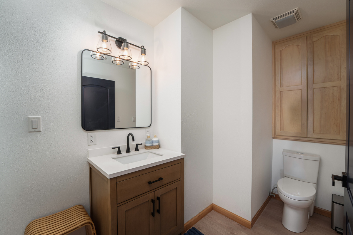 Full bathroom with stand up shower located inside Bedroom 2