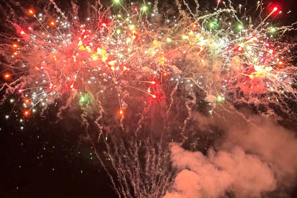 Celebrating July 4th at Rumbling Bald 