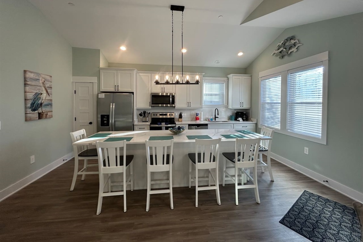 Soft close cabinets and drawers.