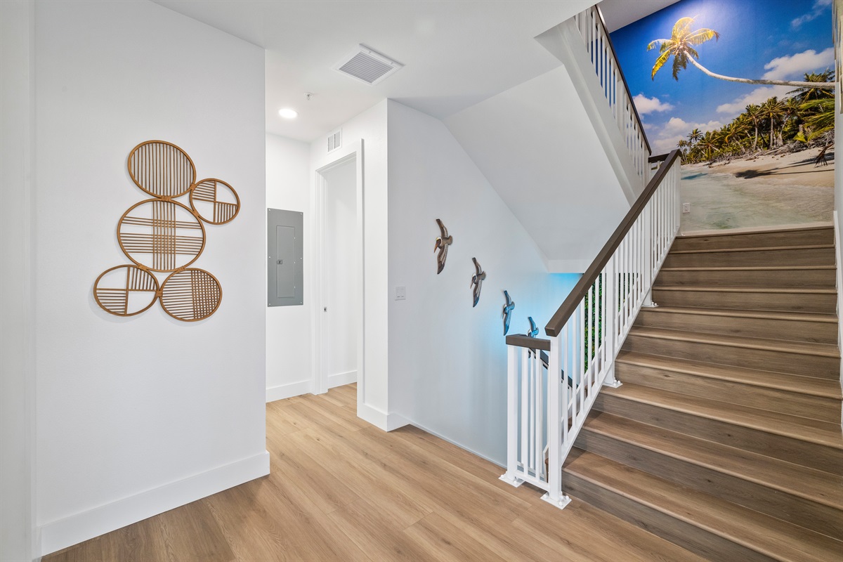 Instagram pictures on this beachy mural wall is sure to make for some attention grabbing photos!