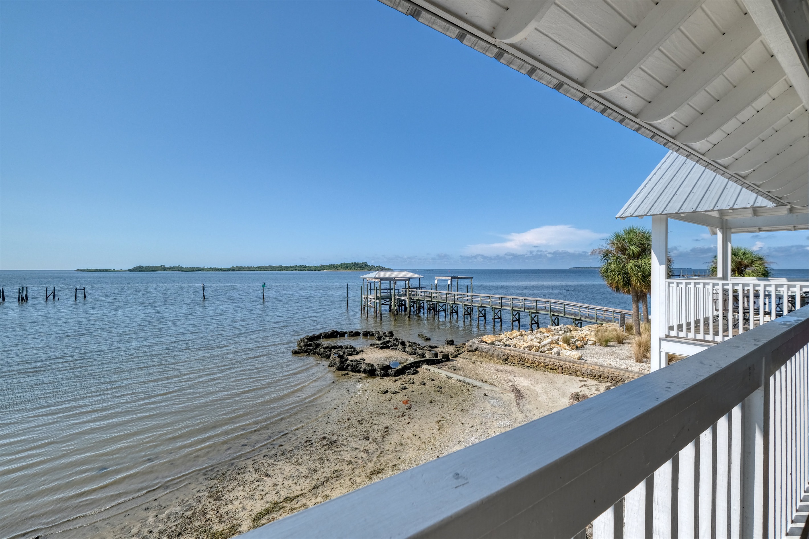 View of the Gulf from porch
