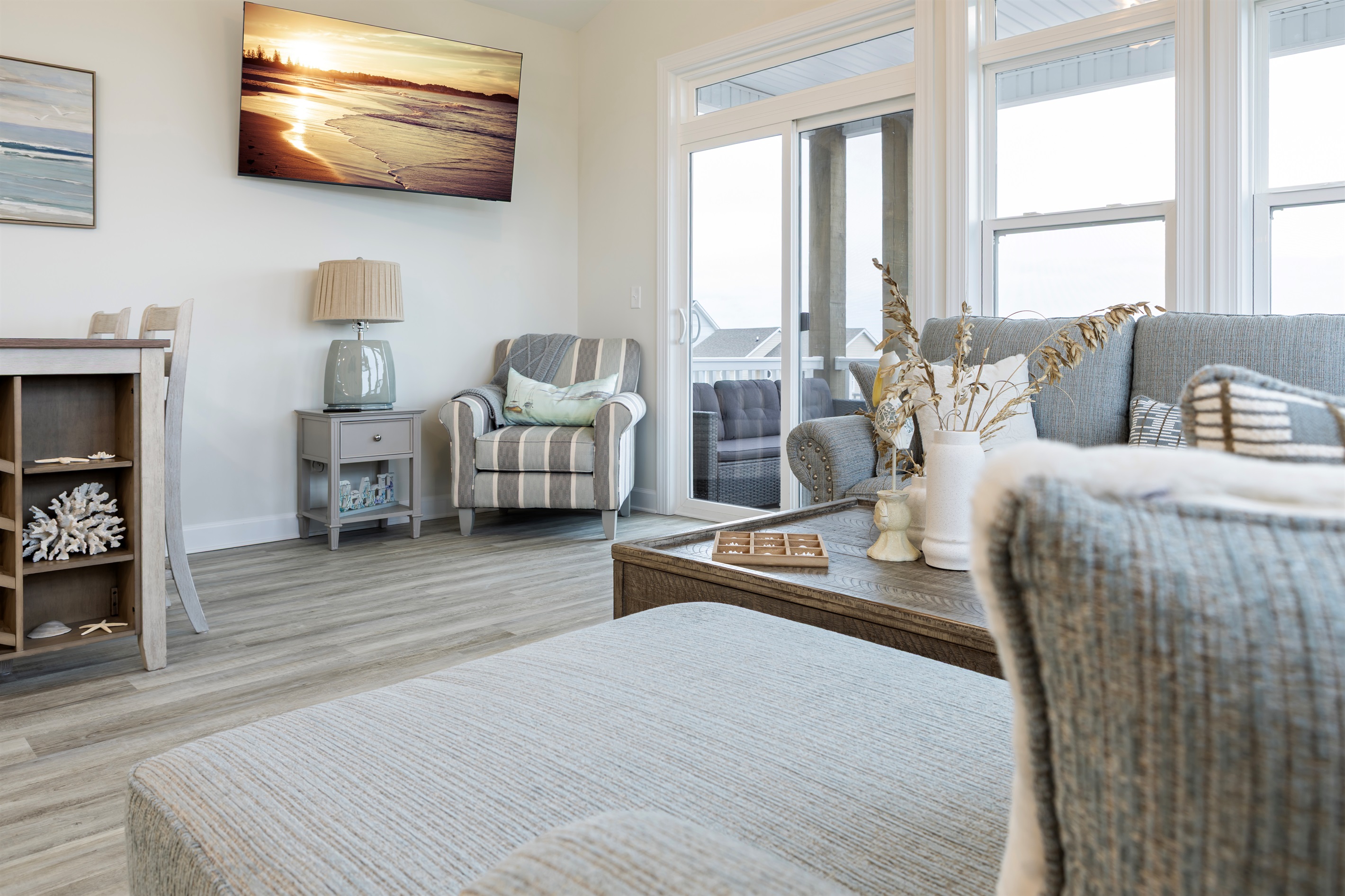 Smart tv's in living room and each bedroom