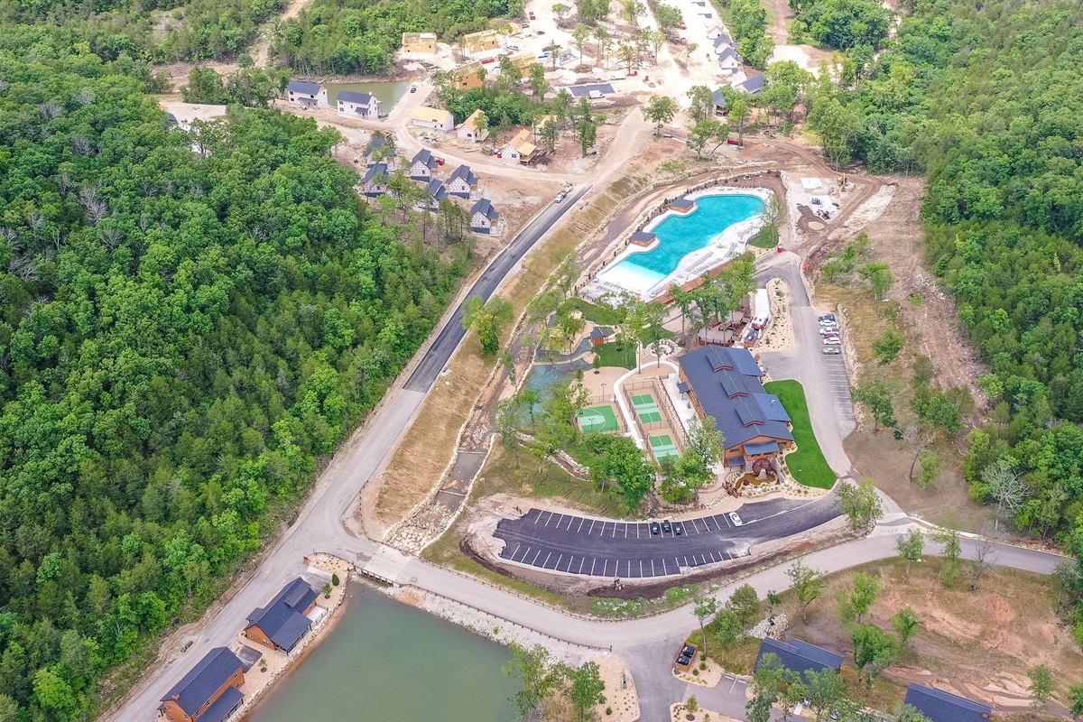 aerial view of amenities