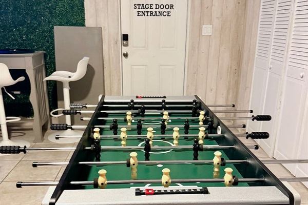 Foosball table fun!