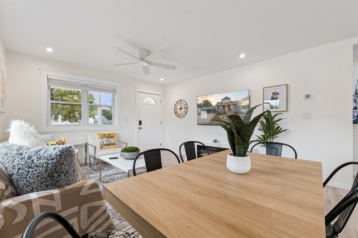 Spacious Living room to relax and have a meal