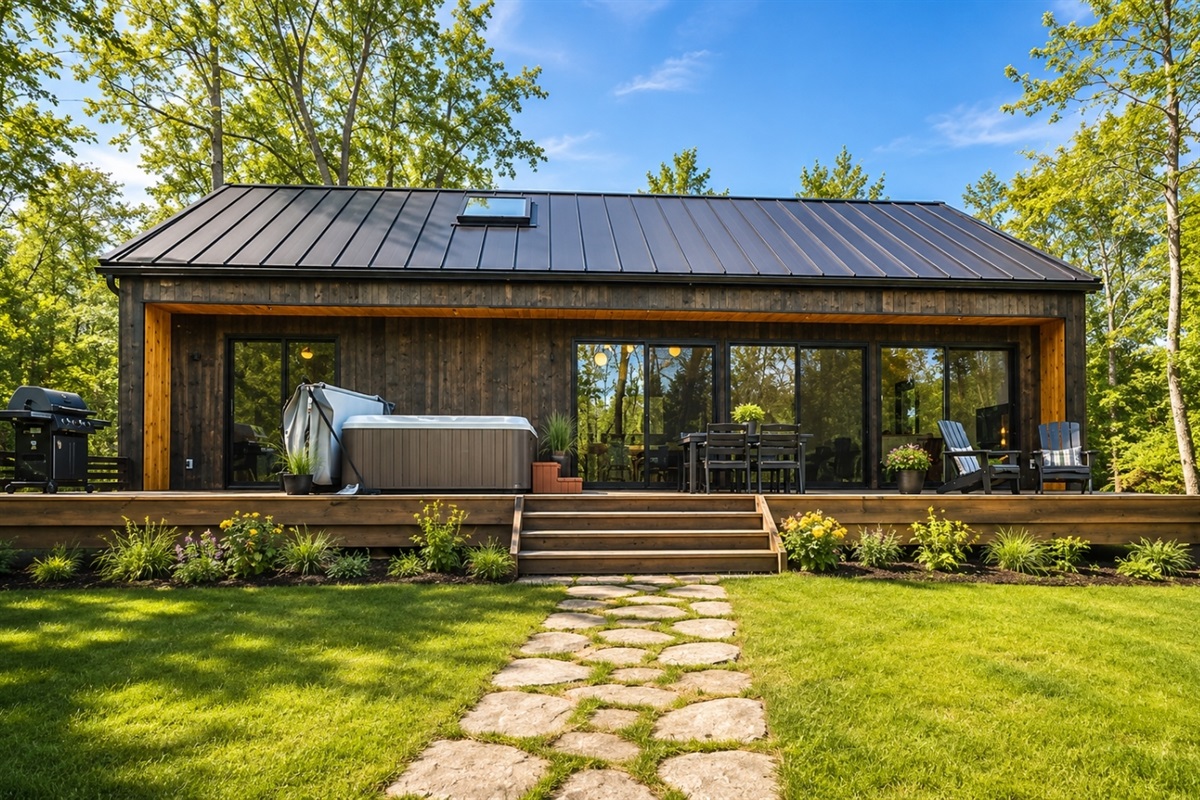 Welcome to a home that combines classic elegance with modern craftsmanship, offering a timeless and inviting first impression.