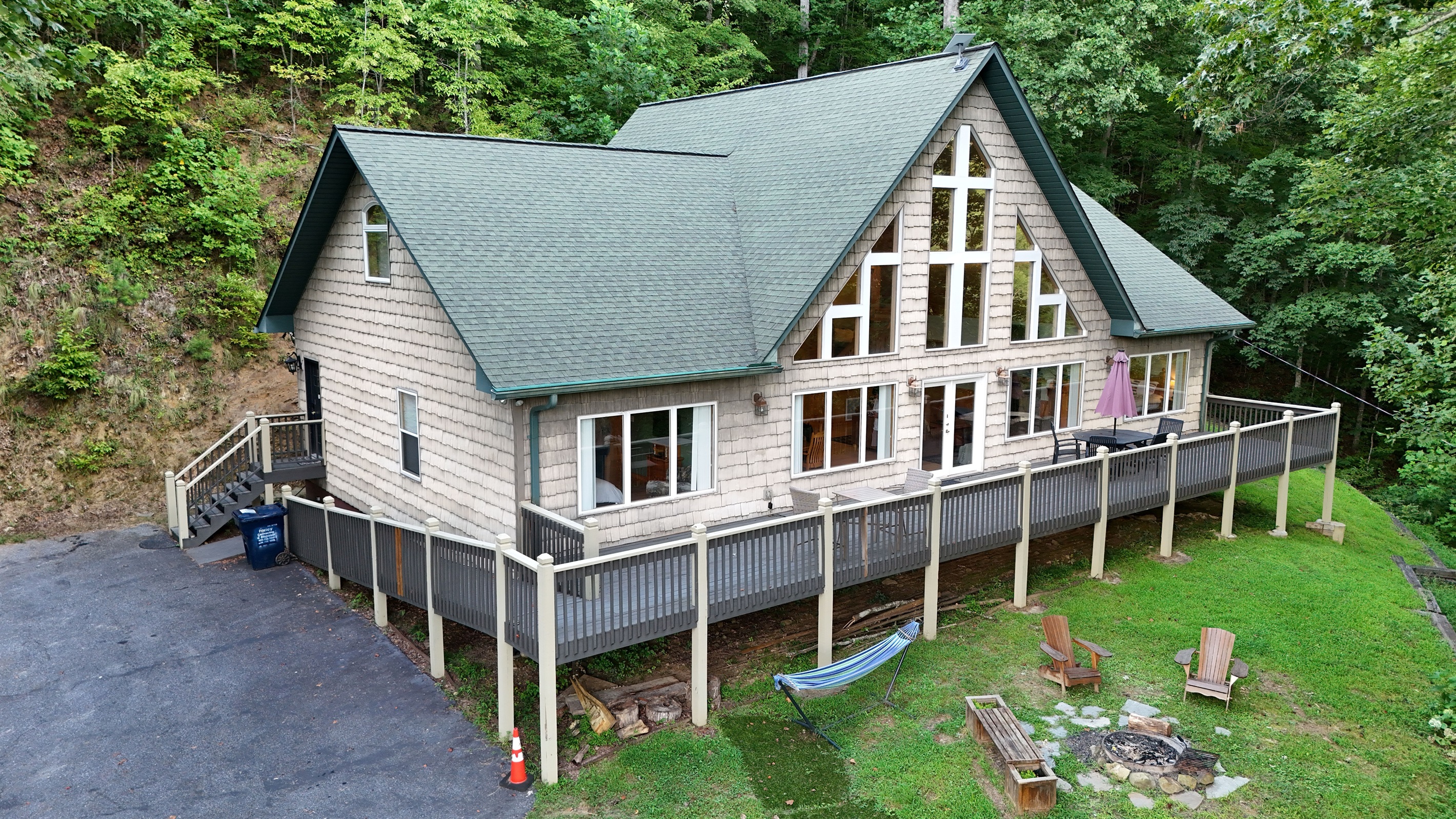 Deck views for days. Enjoy the fresh mountain air and breathtaking scenery.