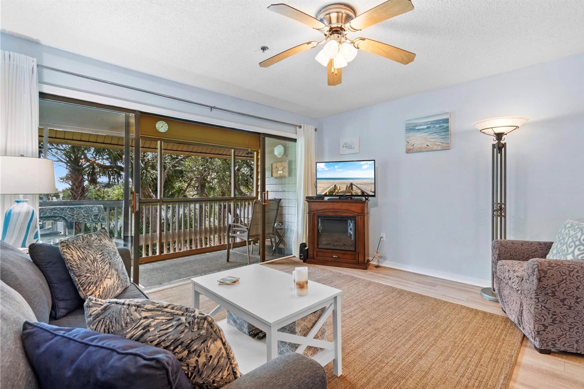Living Room with sleeper sofa