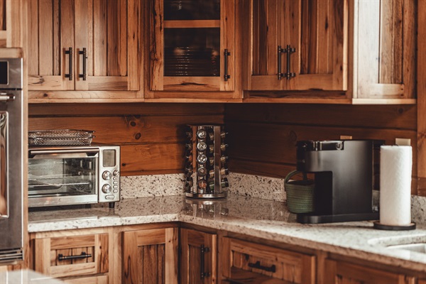 Add a Little Spice to Your Trip with our Fully Stocked Spice Rack