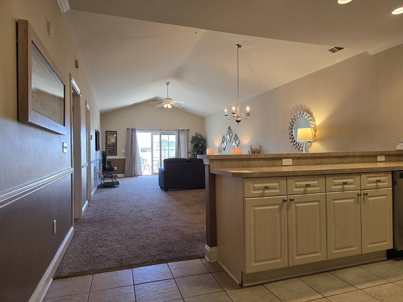 Spacious living with open floorplan