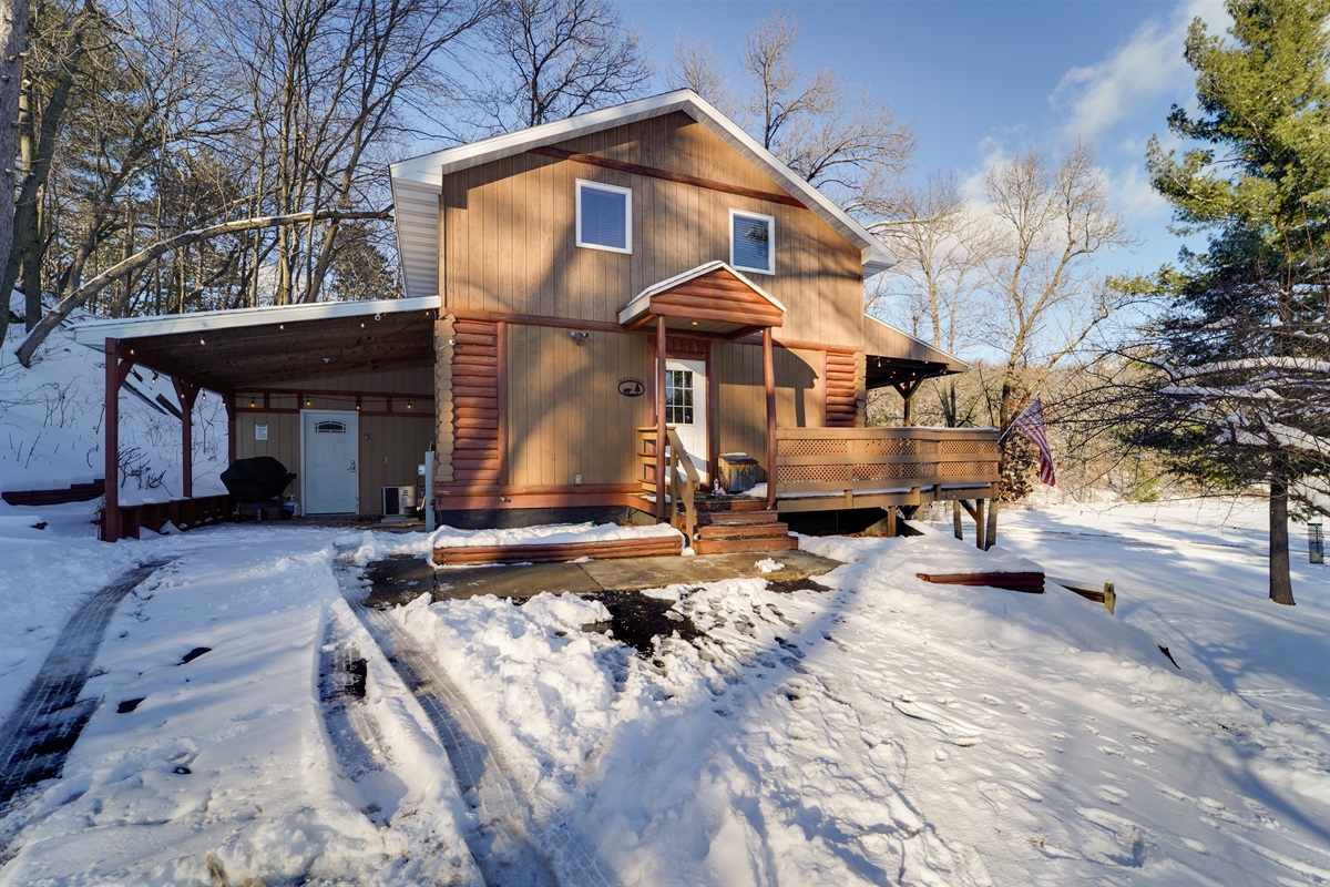Carport and guest entrance