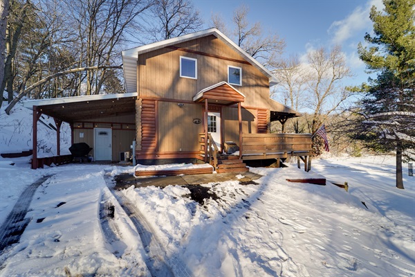 Carport and guest entrance