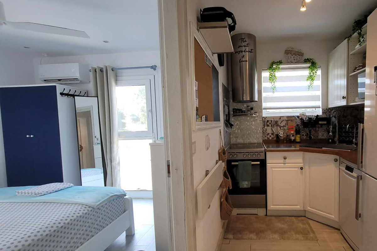 Kitchen adjacent to the Bedroom