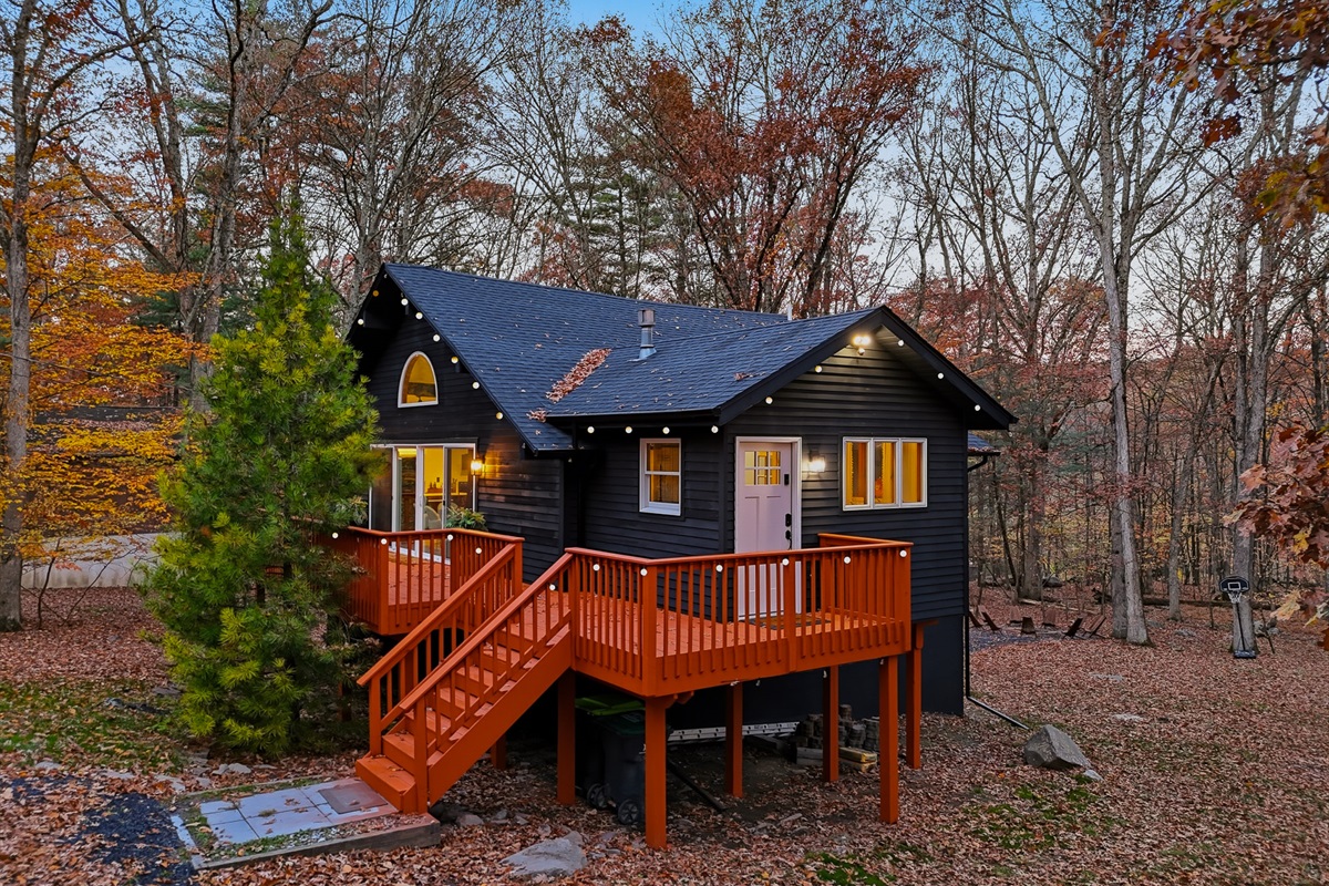String lights add a festive feel