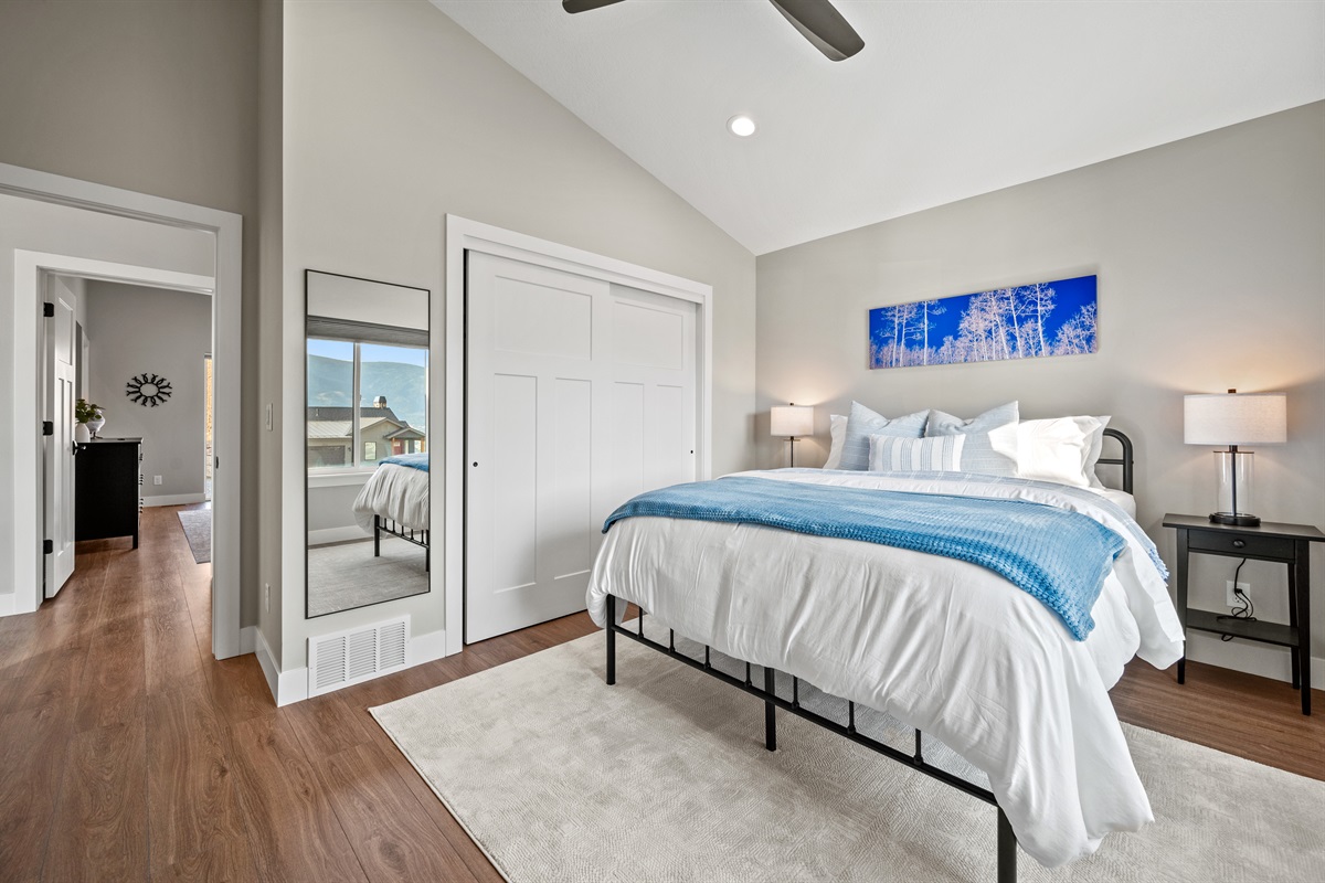Large double closet offering generous storage space for all your belongings.