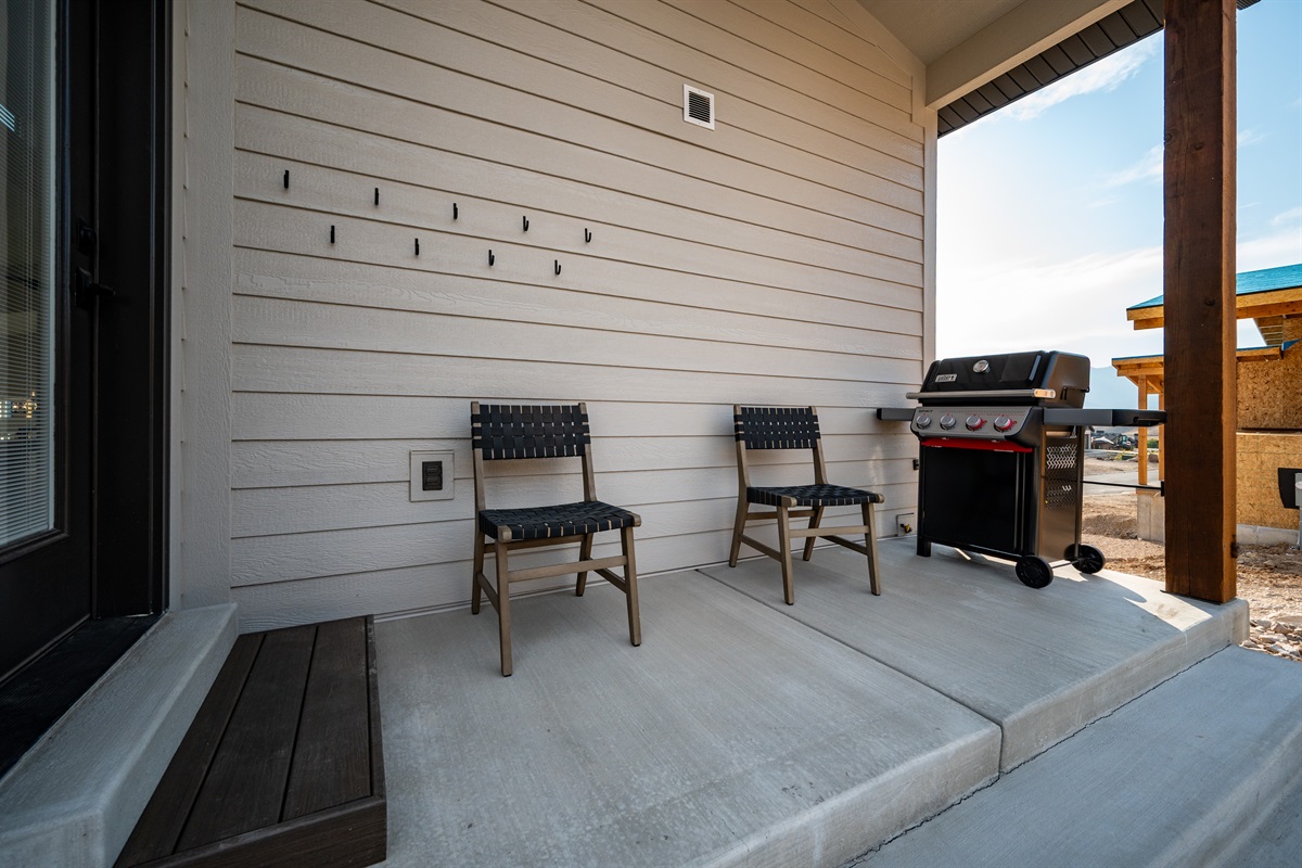 Patio and propane grill