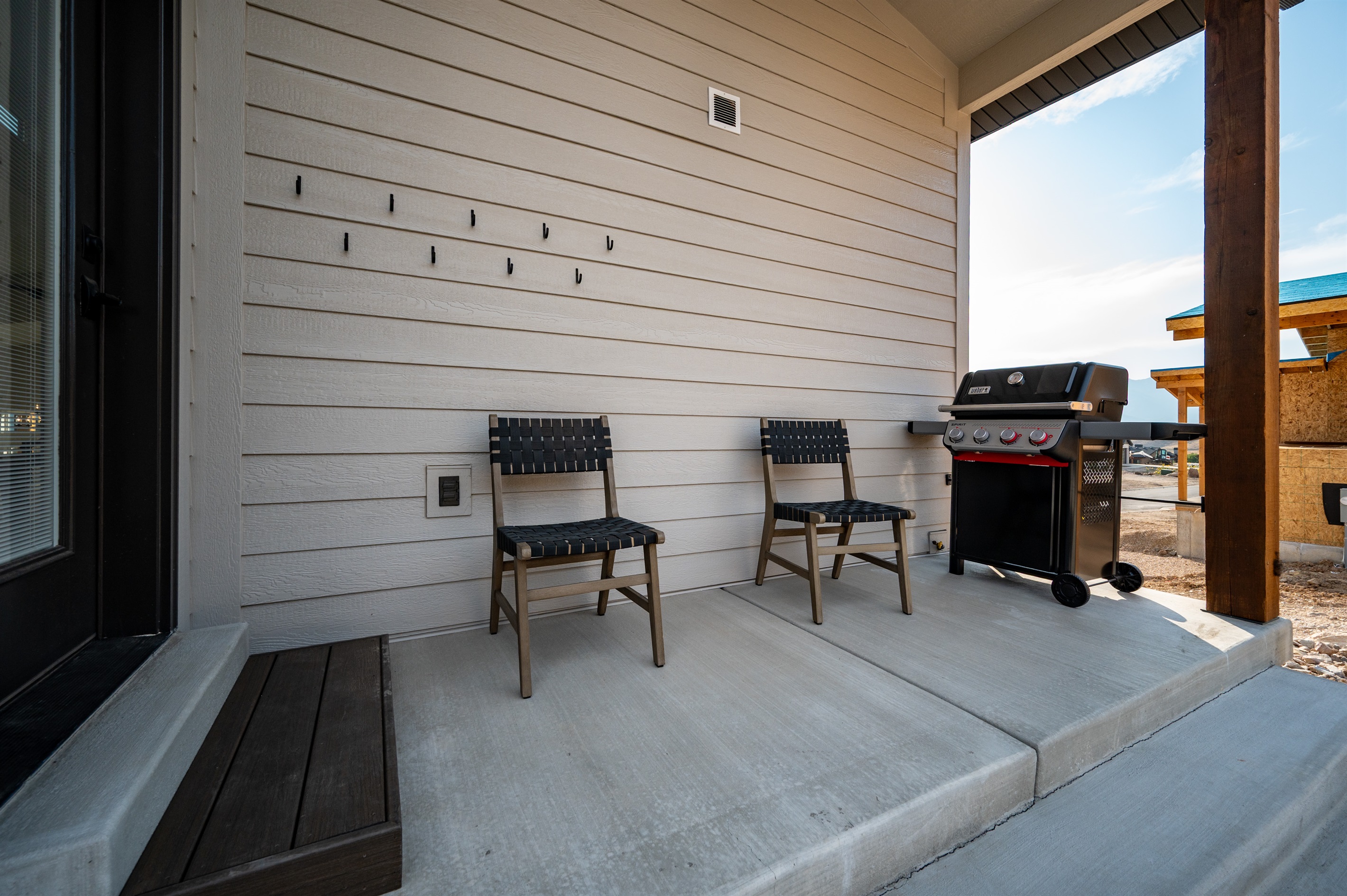 Patio and propane grill