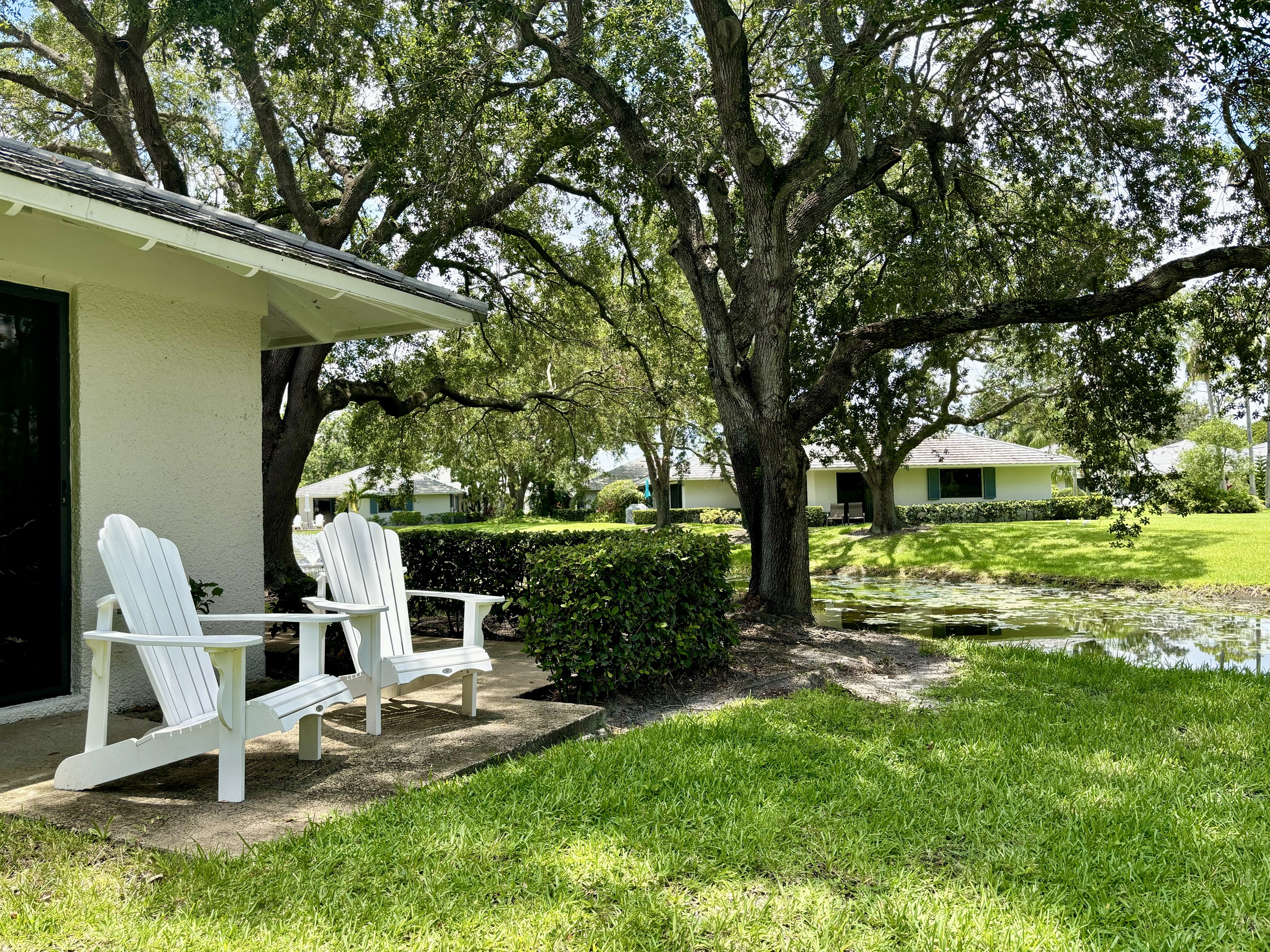 Relax and unwind on our adirondack chairs as you take in the Florida sunshine.