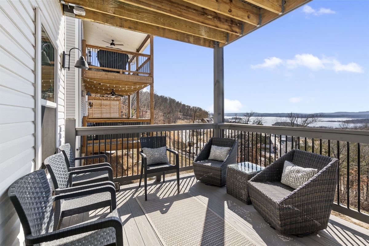 Lower Level Deck Seating Area