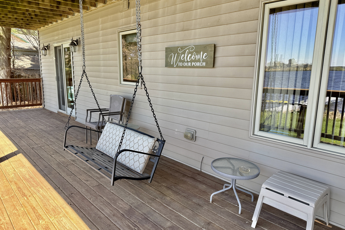 Covered Porch with Swing