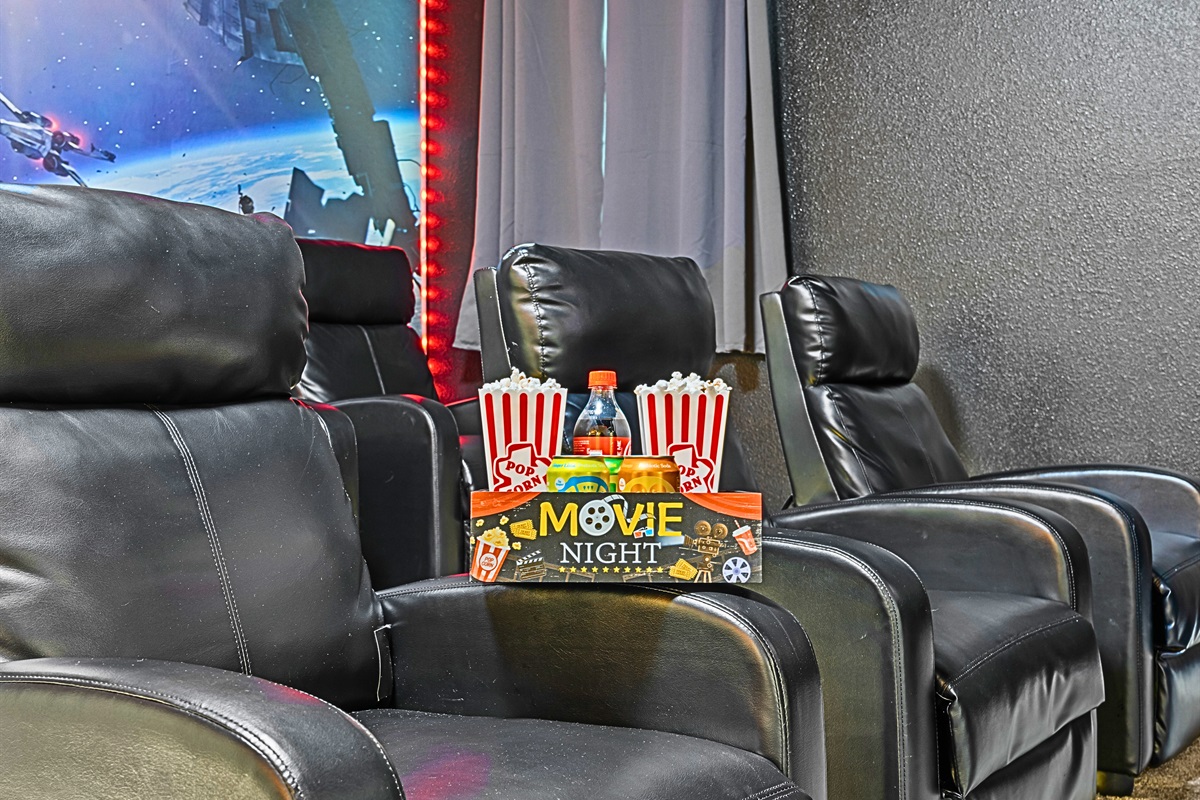 Movie night in our Star Wars Movie theater