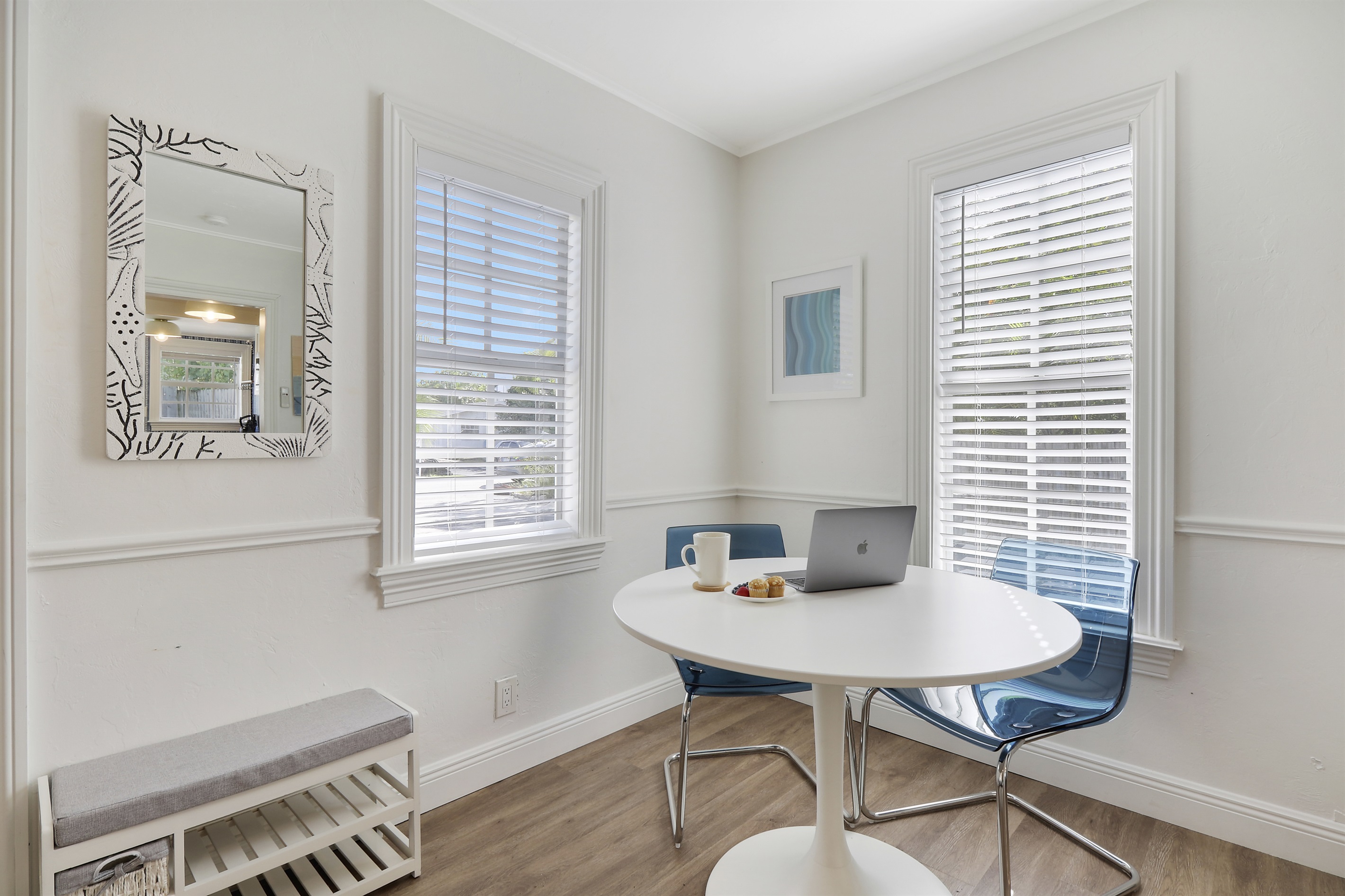 Cottage house work space/dining area