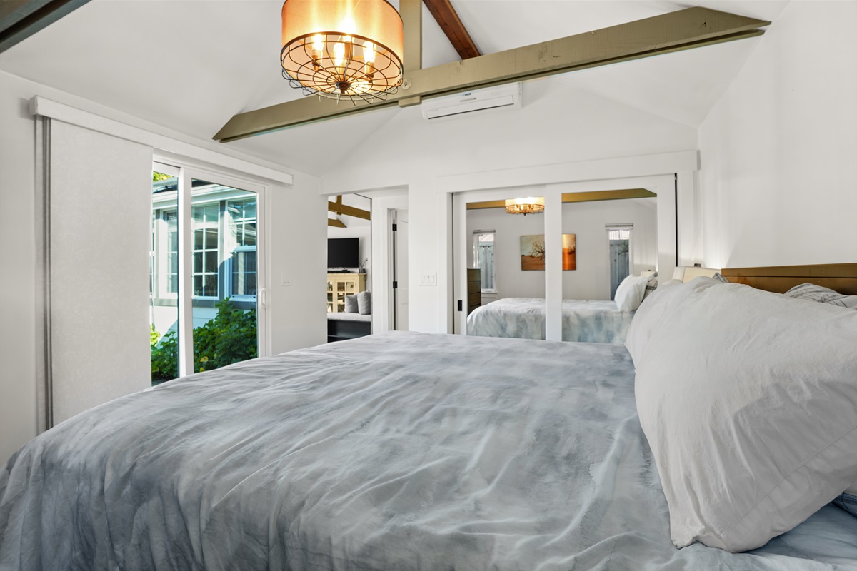 King bed and smart TV
