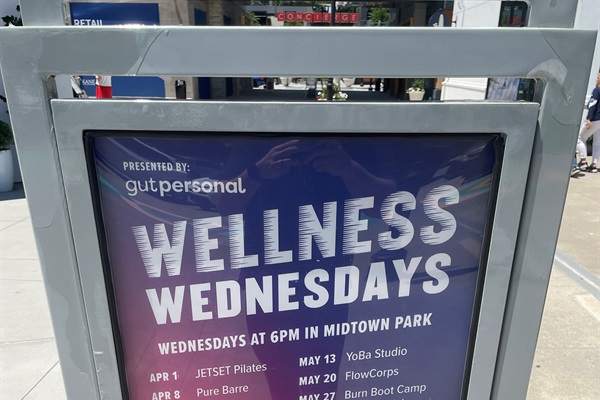 Wellness Wednesdays! Free guided workouts 6pm Midtown Park every Wednesday!