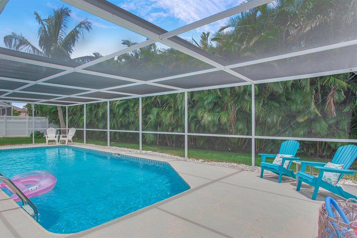 Enjoy this large pool