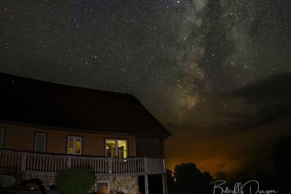 The stargazing in the yard right outside your door is phenomenal!!!