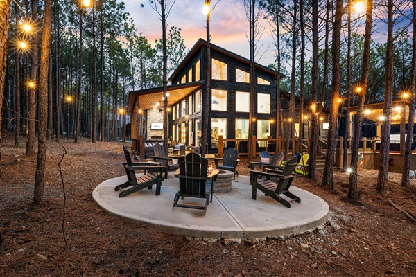 Outdoor Fireplace Forward View