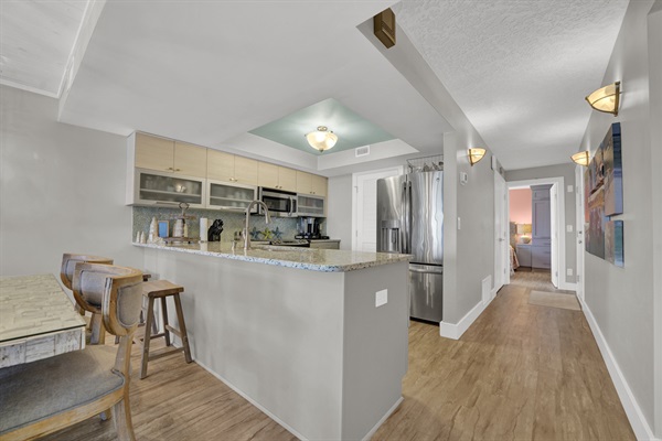 View into Kitchen from Dining Area