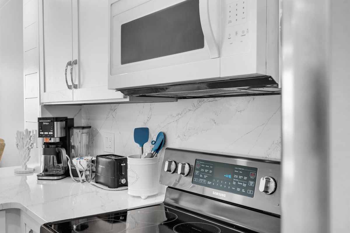 Appliances and coffee station