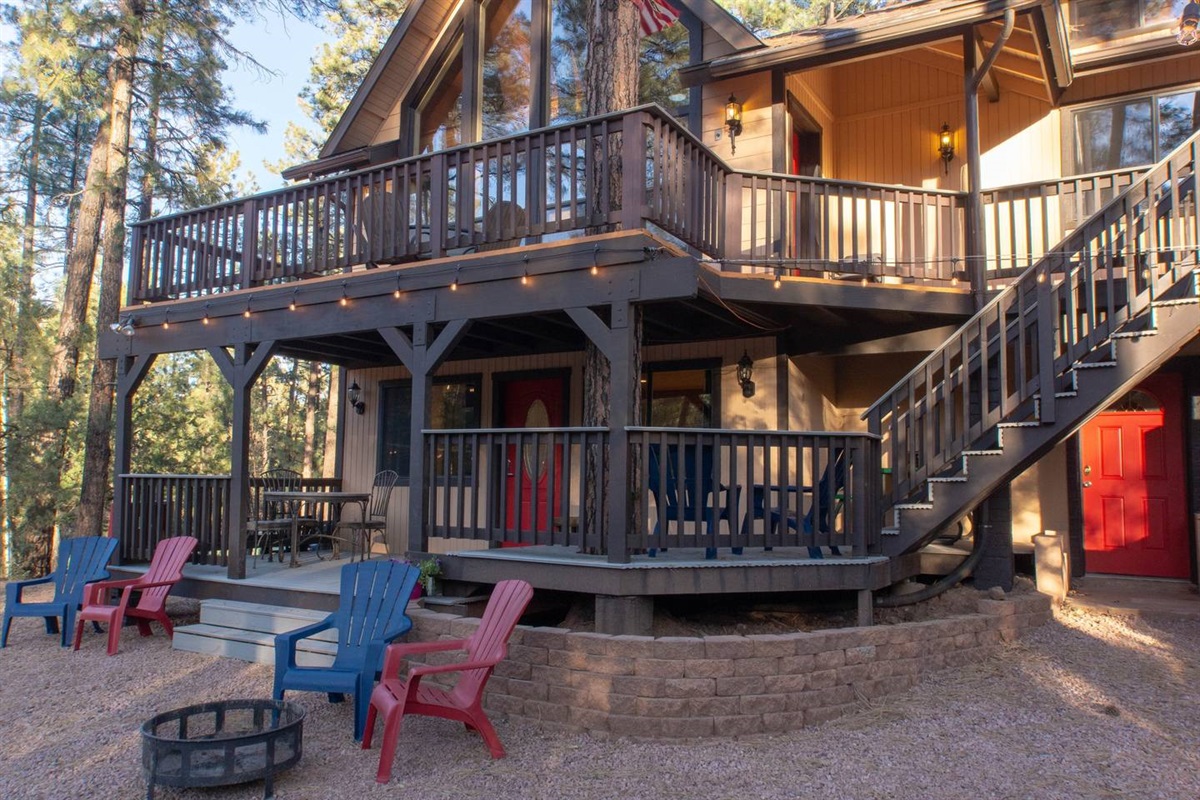 Deck #1  of 3 approaching the front door