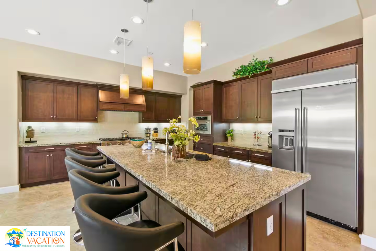 Gourmet kitchen featuring generous space and premium finishes.