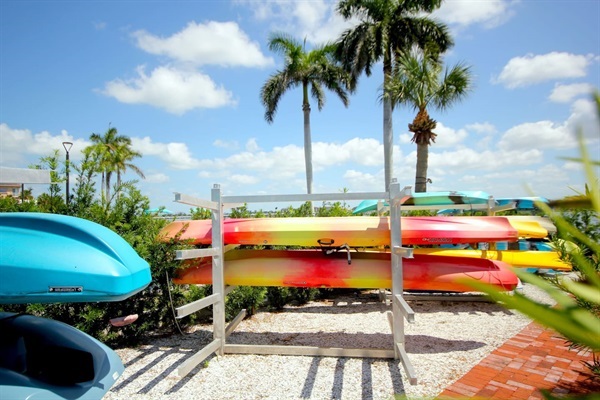 Kayak Storage Area (Kayaks Not Provided)