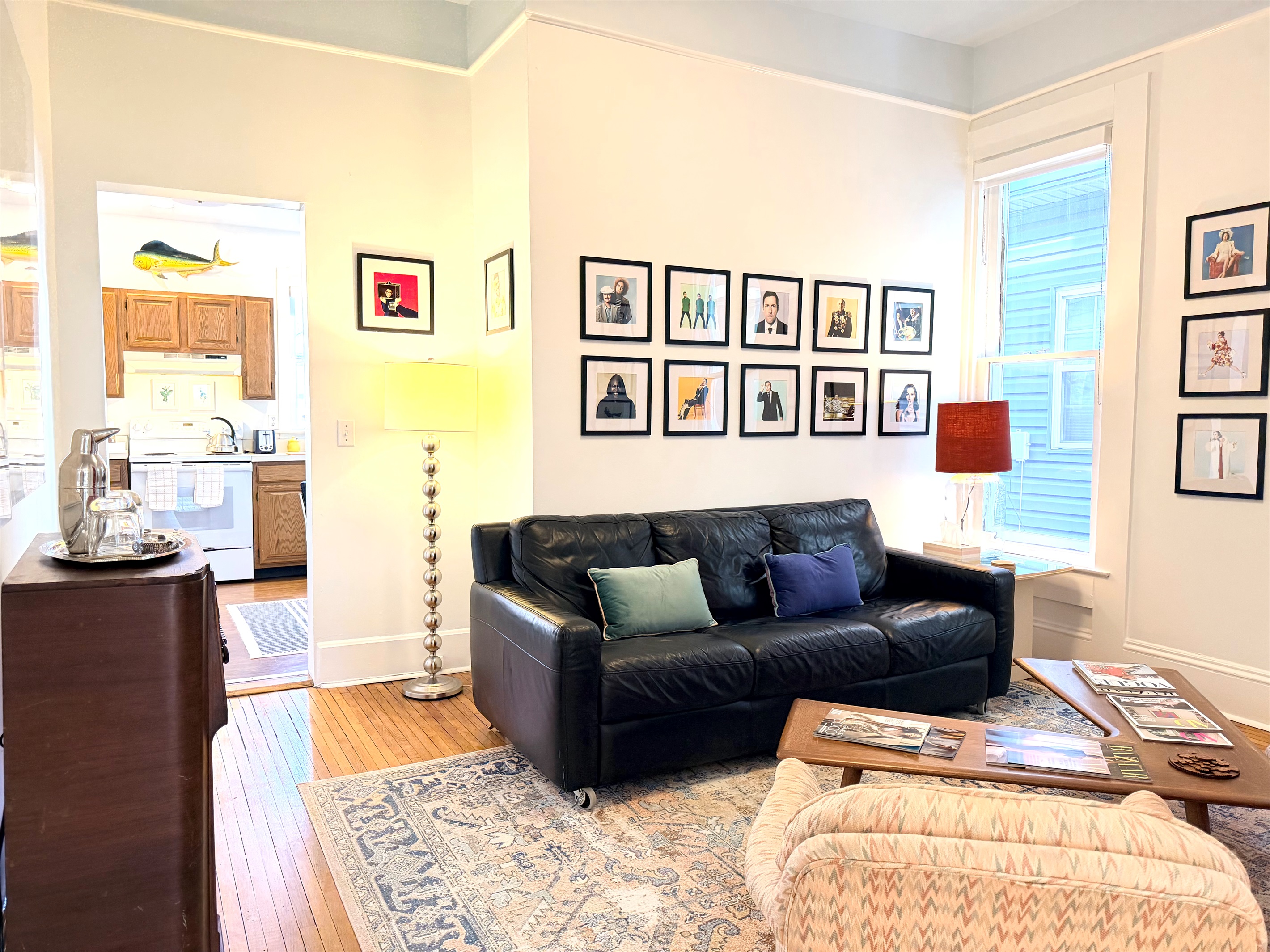 Den (second living room) ~ cozy, design-forward lounge created for conversation and slow moments — comfortable seating, curated books and games, and a relaxed, unplugged atmosphere.