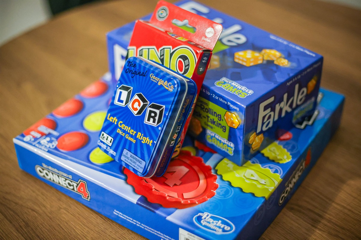 Stay entertained with a variety of games perfect for cozy nights in.