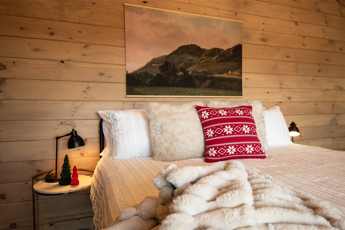 Christmas touches in each room make The Flame feel like a true HOME for the holidays.