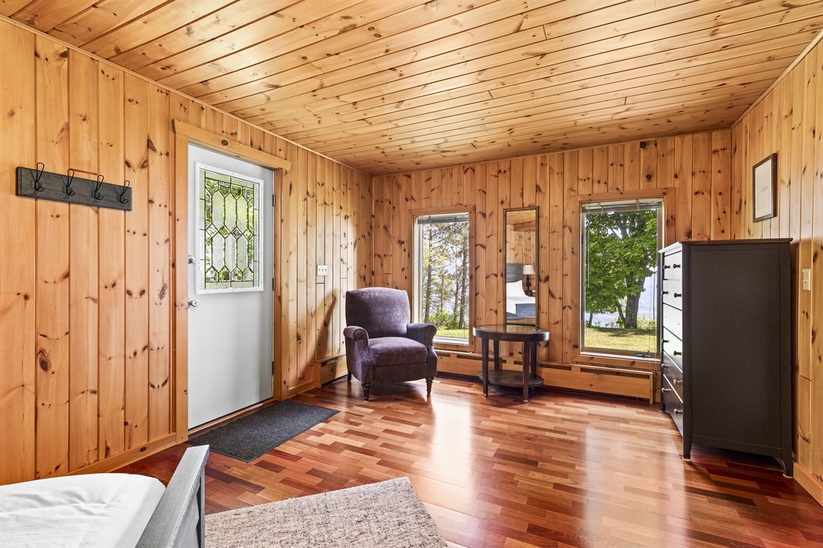 Spectacular views of the backyard and Lake Superior.