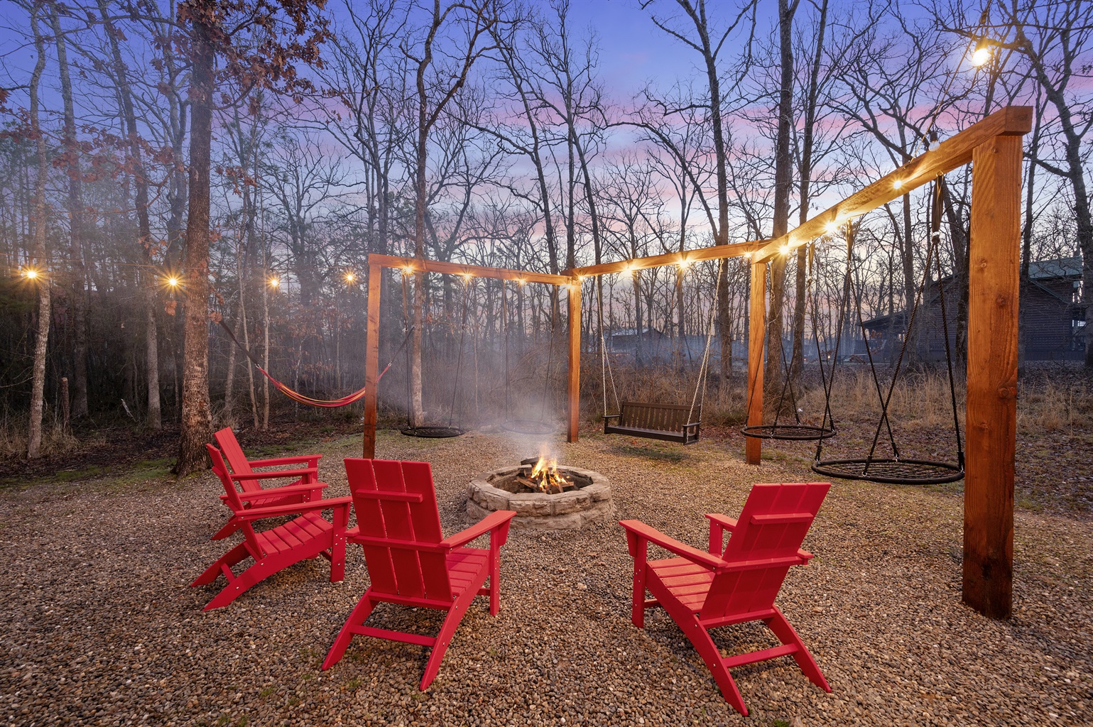 Perfect for starlit conversations and toasting marshmallows under the night sky.