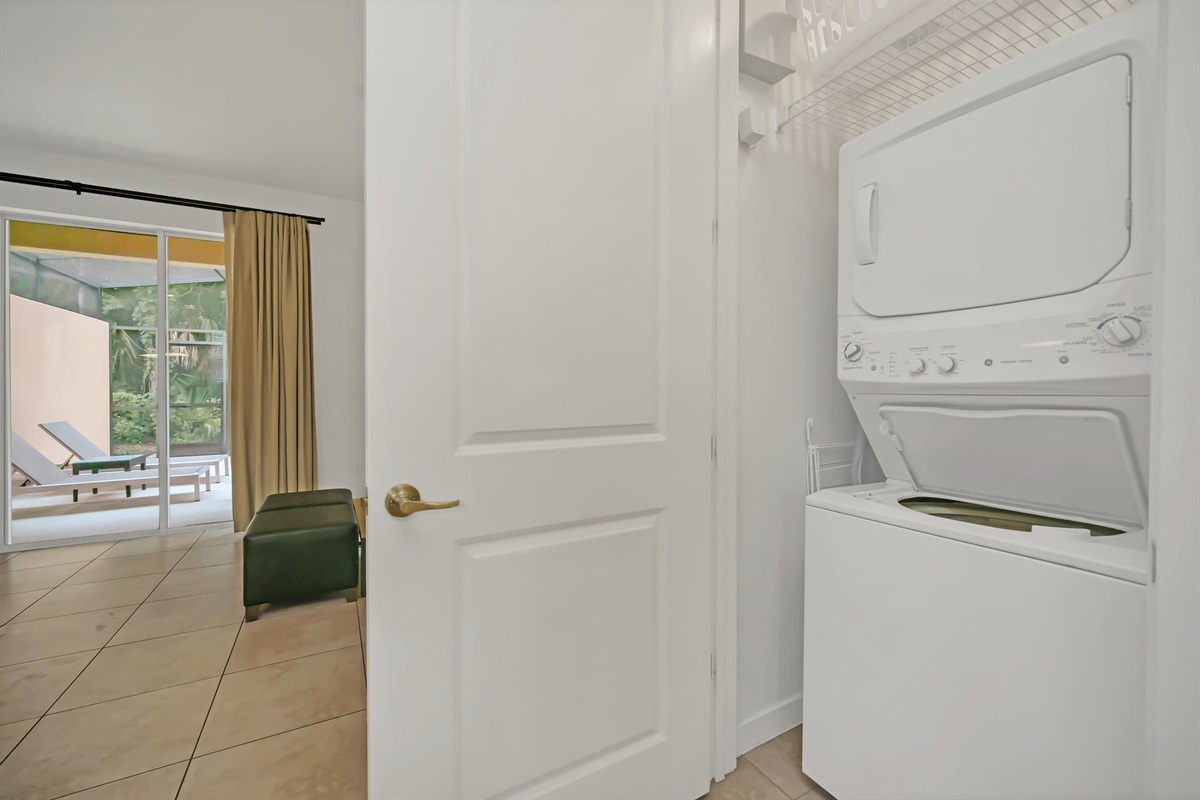 Your own washer and dryer.