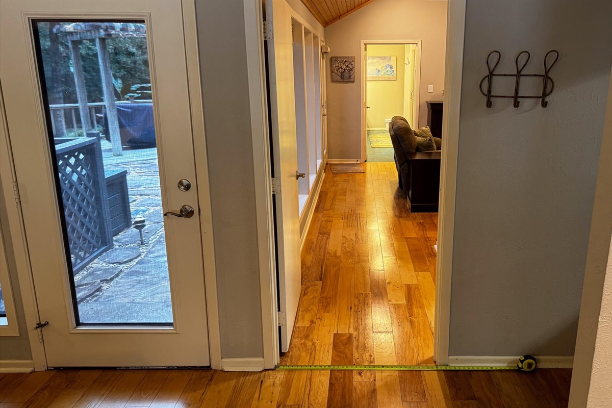 From Living Room looking into King Suite 1. 