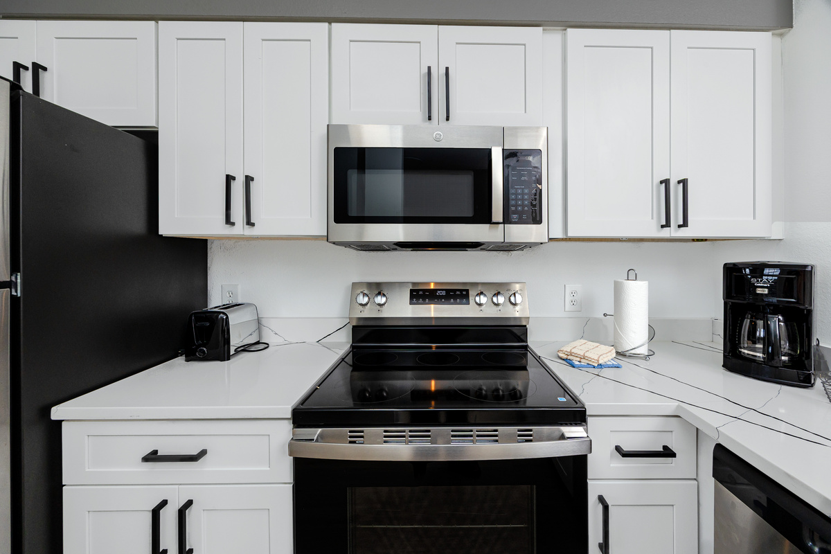 Perfect spot to prepare snacks or home cooked meals 