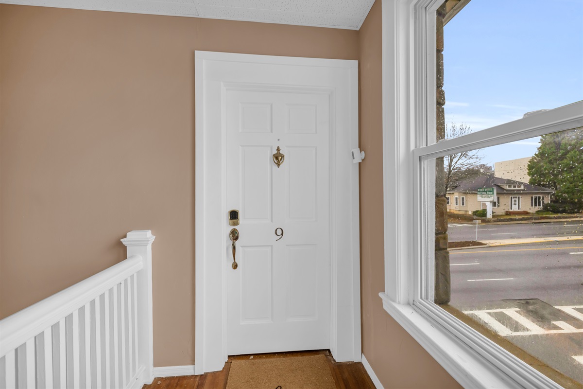 Entrance of Condo on the third floor. 